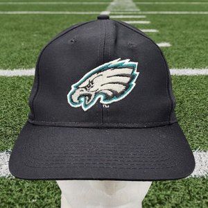VTG 90s Philadelphia Eagles The Game Big Logo NFL Football Snapback Hat Cap Mens